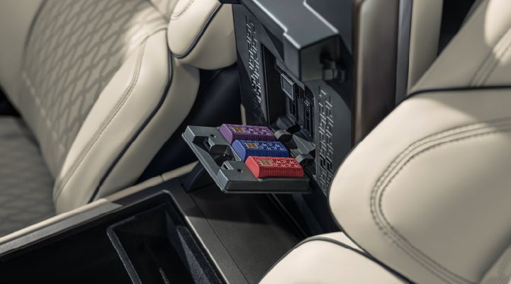 Digital Scent cartridges are shown in the diffuser located in the center arm rest. | Irwin Lincoln Laconia in Laconia NH